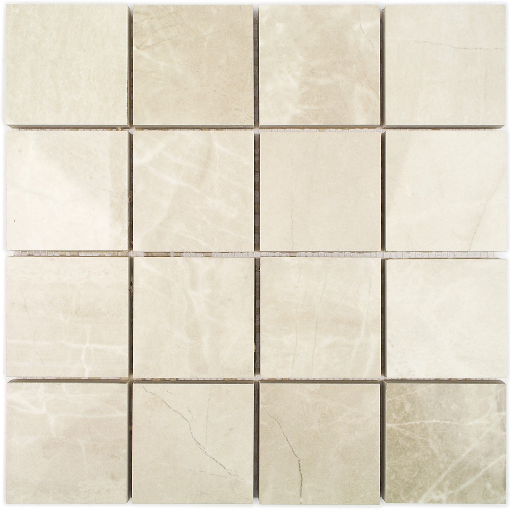 Pamesa Kashmir 3x3 Hueso Mosaic Porcelain Tile
