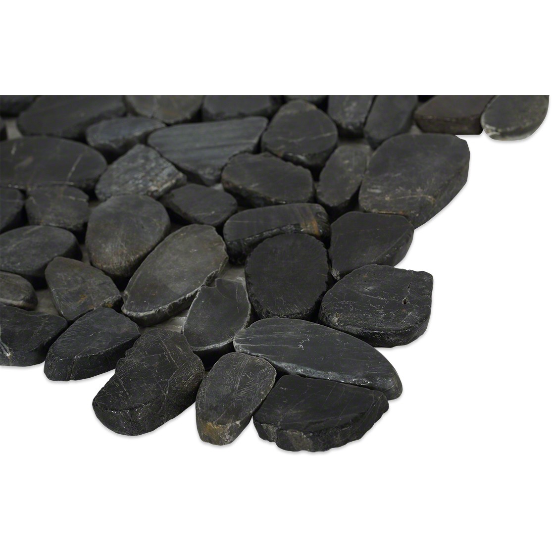 Shop 12 X 12 Cobblestone Noir Polished Marble Tile In