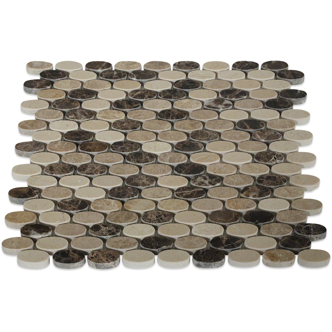 Woodlands Ovals Glass Tiles