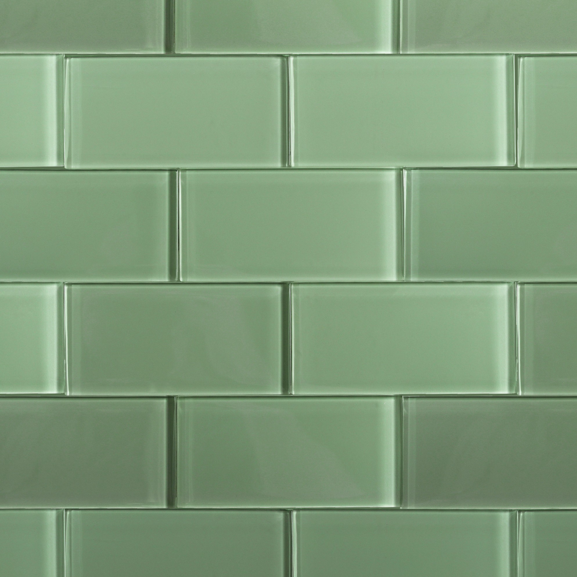 Loft Spa Green Polished 3x6 Glass Tile