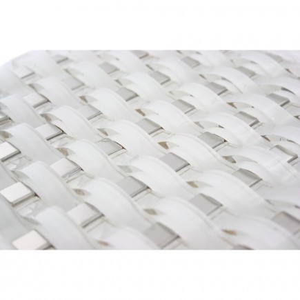 Sample-Loft Curve Super White W/ Metal Dot Sample