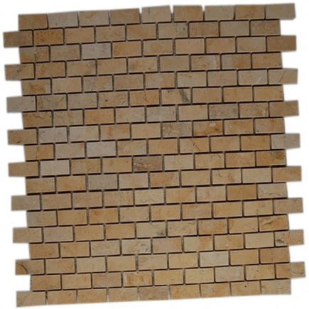 sample-JERUSALEM GOLD 1/2X1 TILE CLASSIC BRICK 1/4SHEET SAMPLE_MAIN