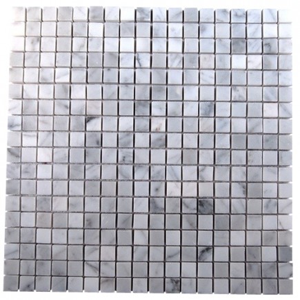 sample-WHITE CARRERA 3/4X3/4 TILE 1/4 SHEET SAMPLE_MAIN