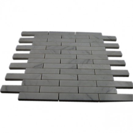 sample-WHITE CARRERA 3/4X4 TILES BIG BRICK 1/4 SHEET SAMPLE_MAIN