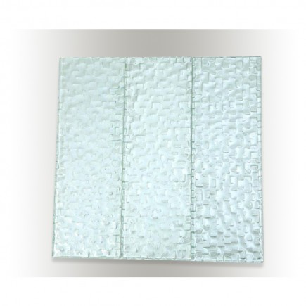 Terrene Snow Cap 4x12 Glass Tile
