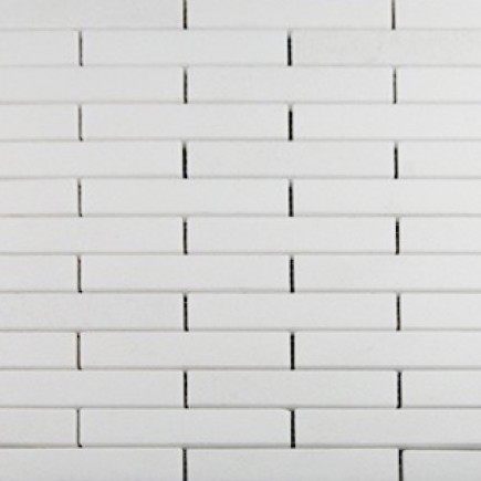 WHITE THASSOS 3/4 X 4 BIG BRICK PATTERN MARBLE MOSAIC TILES_MAIN