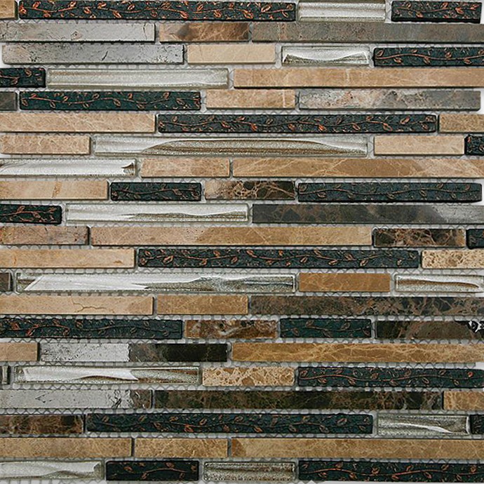 Arcadia+Brick ... → Arcadia → Arcadia Karri Random Brick Glass and Stone Tile