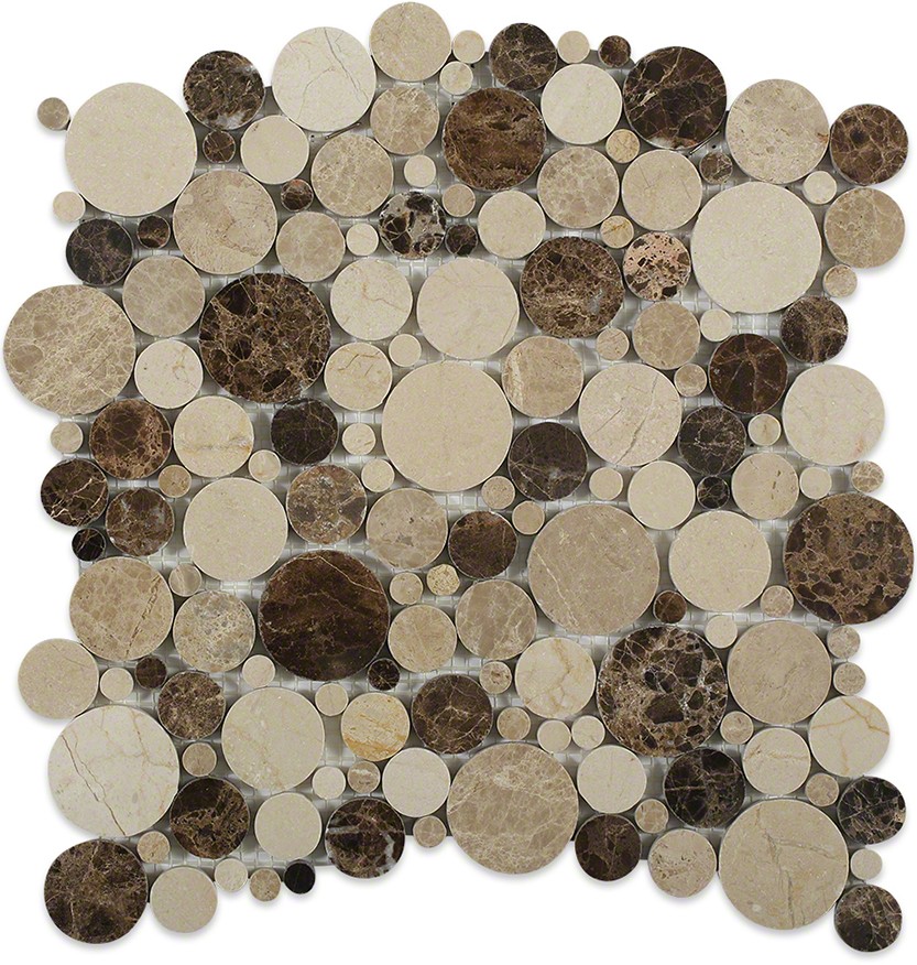 Woodlands Circles Glass Tiles