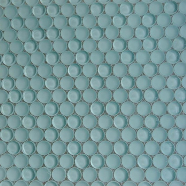 Shop For Loft Adriatic Mist Penny Round Glass Tiles at