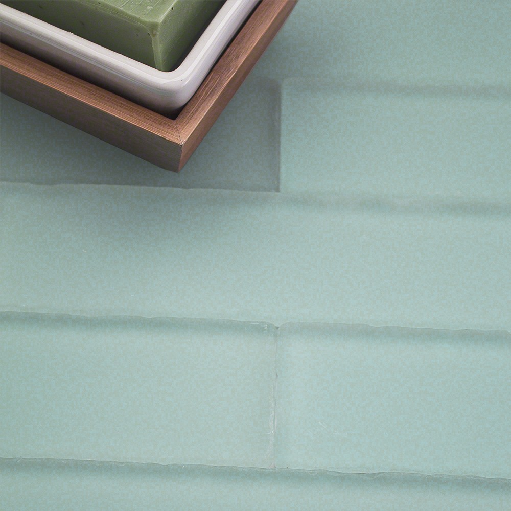 Shop For Coastal Rain 2x8 Beached Frosted Glass Tiles at