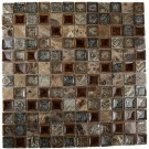 Roman Collection Burnt Russet 1x1 Glass Tile