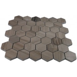 ATHEN GREY 2" HEXAGON POLISHED MARBLE MOSAICS_MAIN
