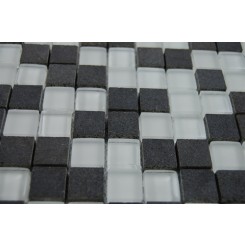 sample-BREEZE BASALT ICE PATTERN 3/4 X 3/4" SQUARES 1/4 SHEET GLASS TILES SAMPLE"_MAIN