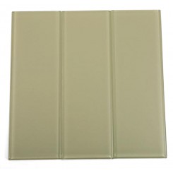 Loft Cream Polished 4" X 12" Glass Subway Tiles