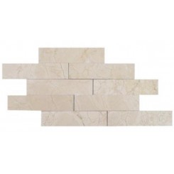 Brushed Stone Crema Marfil 2x8 Marble Tile