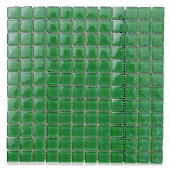 Loft Emerald 1 x 1 Glass Tiles