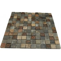 FUSION CHINKAPIN 1X1 MARBLE & GLASS TILES_MAIN