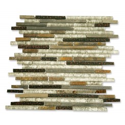 Arcadia Chinkapin Random Brick Glass and Slate Tile