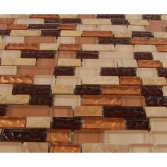 sample- GOLDEN ROAD BLEND BRICKS 1/2 X 2"  TILES 1/4 SHEET SAMPLE BRICKS"_MAIN