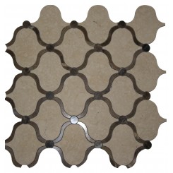 Highland Arabian Crema & Emperador Marble Tile