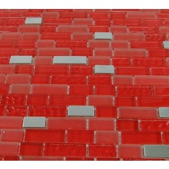 sample- HELL'S KITCHEN BLEND BRICK PATTERN 1/2 X 2"  TILES 1/4 SHEET SAMPLE BRICK"_MAIN