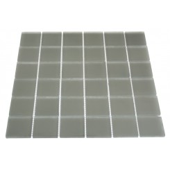 LOFT NATURAL WHITE FROSTED 2 X 2" GLASS TILES"_MAIN