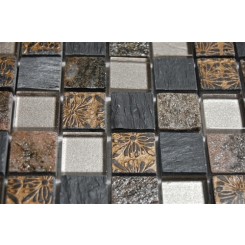 sample-METALIC FIESTA 1X2 GLASS TILES 1/4 SHEET SAMPLE_MAIN