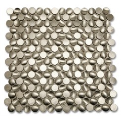 Convex Circles Stainless Metal Tiles
