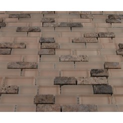 sample- Sandscape Blend BRICK PATTERN 1/2 X 2"  TILES 1/4 Sheet Sample BRICKS"_MAIN
