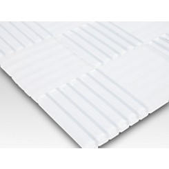 Sample-Loft Careen Super White 1/4 Sheet Sample Tiles