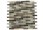GEOLOGICAL  BRICK MULTICOLOR SLATE  & KHAKI BLEND GLASS TILES 1/2X2