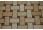 sample-BASKET WEAVE JERUSALEM GOLD WITH WOOD ONYX DOT  TILE 1/4  SAMPLE