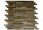 GEOLOGICAL  TAO MULTICOLOR SLATE  & BRONZE GLASS TILES 1/2xRANDOM