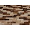 Sample-cafe Au Lait 1/2xrandom  Tile Cracked Joint Brick, 1/4 Sheet Sample