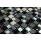Sample- Metallic Etched Black Ice Blend 1/4 Sheet  Tiles Sample