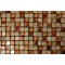 Sample- Metallic Etched Pharaoh's Gold Blend 1/4 Sheet  Tiles Sample
