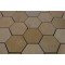 sample-JERUSALEM GOLD HEXAGON 1/4 SHEET TILE SAMPLE