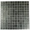 METALLIC ALUMINUM 1X1 GLASS TILES