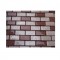 sample-METALIC COPPER PEACH 1X2 GLASS TILE 1/4SHEET SAMPLE