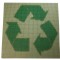 Recycled Green Arrows 3' X 3' Glass Mosaic Medallion Glass Tile