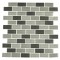 Smoke Blend 1x2 Glass Tile