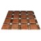 Aperture Pattern Rojo Aleconte 2x2 Dark Emperador Line 1/2x2 Crema Marfil Dot 1/2x1/2 Marble Tile