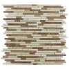 TORPEDO 1/4 X RANDOM EASTERN DESERT BLEND PATTERN MARBLE MOSAIC TILES