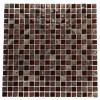 Bourbon Blend 1/2" X 1/2" Marble & Glass Mosaics