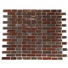 Brick Pattern Copper Clay Blend 1/2x2 Marble & Glass Tile Brick