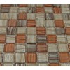 sample-TERRENE MERCURY BLEND 1X1 1/4 SHEET GLASS TILES SQUARES SAMPLE