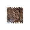 sample-DARK EMPERADOR 1/2X1 BRICK  TILES 1/4 SHEET SAMPLE