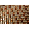 sample- METALLIC ETCHED PHARAOH'S GOLD BLEND 1/4 SHEET  TILES SAMPLE