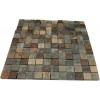 Fusion Chinkapin 1x1 Marble & Glass Tiles