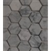 sample-HEXAGON WHITE CARRERA 1/4 SHEET TILE SAMPLE
